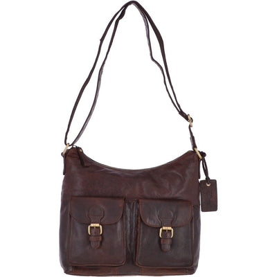 Gemma Luxury Leather Handbag Brandy