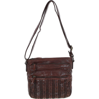 Drew Luxury Leather Handbag Brandy Medium