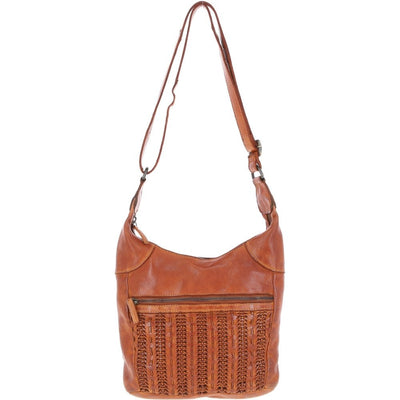 Drew Luxury Leather Handbag Tan Small