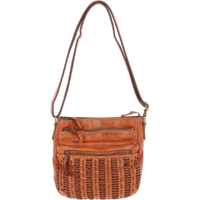 Drew Luxury Leather Handbag Medium Tan