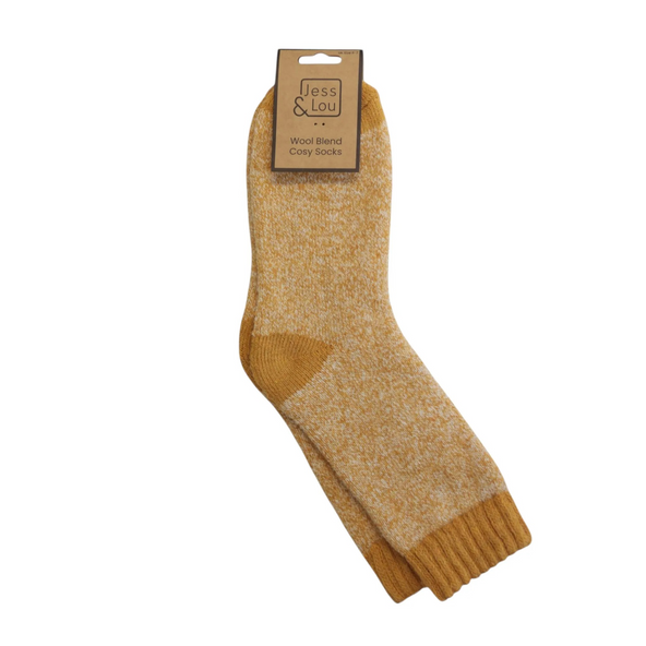 Gold Marl Cosy Socks