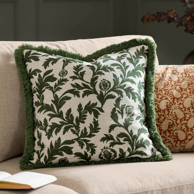 HEDERA CUSHION GREEN 45X45 POLYESTER