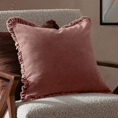 BERTIE CUSHION ROSEWOOD 45cm x 45cm