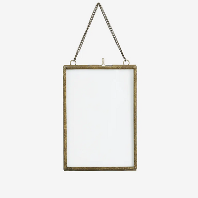 13 x 18cm Brass Hanging photo frame