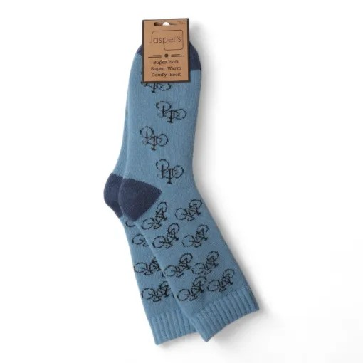 Navy Bicycle Cosy Men's Socks