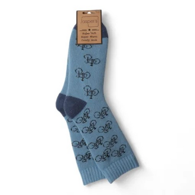 Navy Bicycle Cosy Men's Socks