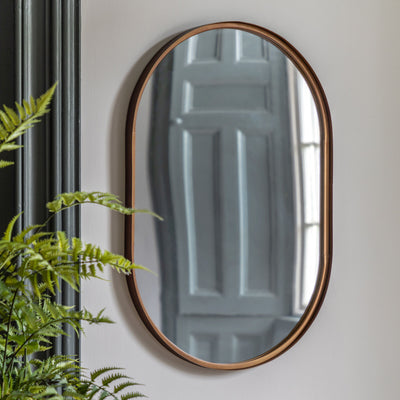 Greygarth Oval Mirror Bronze