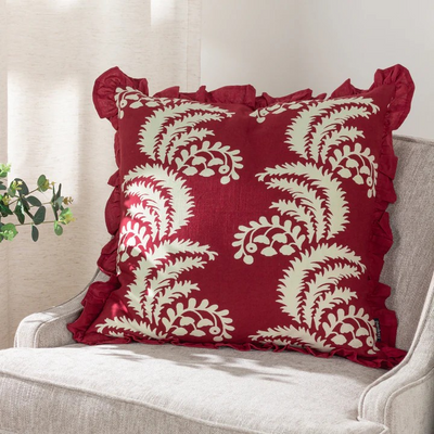MONTROSE CUSHION REDCURRENT 50X50 POLYESTER