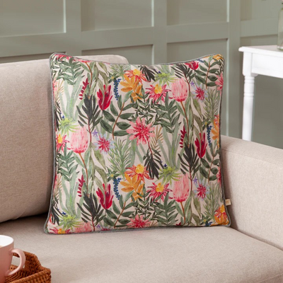 Country Wilds Blossom Printed Cushion Multicolour