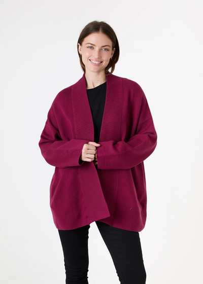 Cashmere Like Kimono Sleeve Cardigan