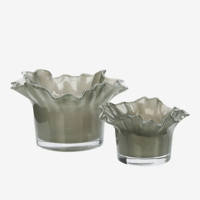 Glass votives Grey Small