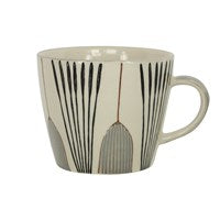 Gisela Graham Grey Tulip Ceramic Mug