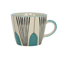 Gisela Graham Teal Tulip Ceramic Mug