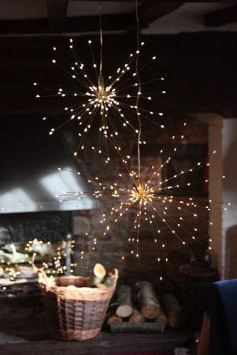 Copper Starburst Lights Large