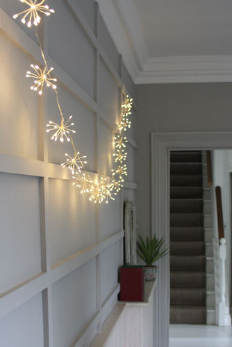 Silver Starburst Cluster Chain Small