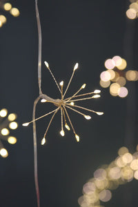 Silver Starburst Cluster Chain Small