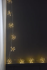 Silver Starburst Cluster Chain Small