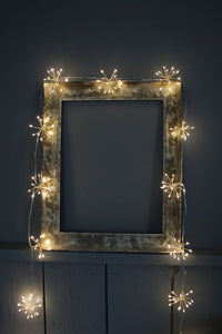 Silver Starburst Cluster Chain Small