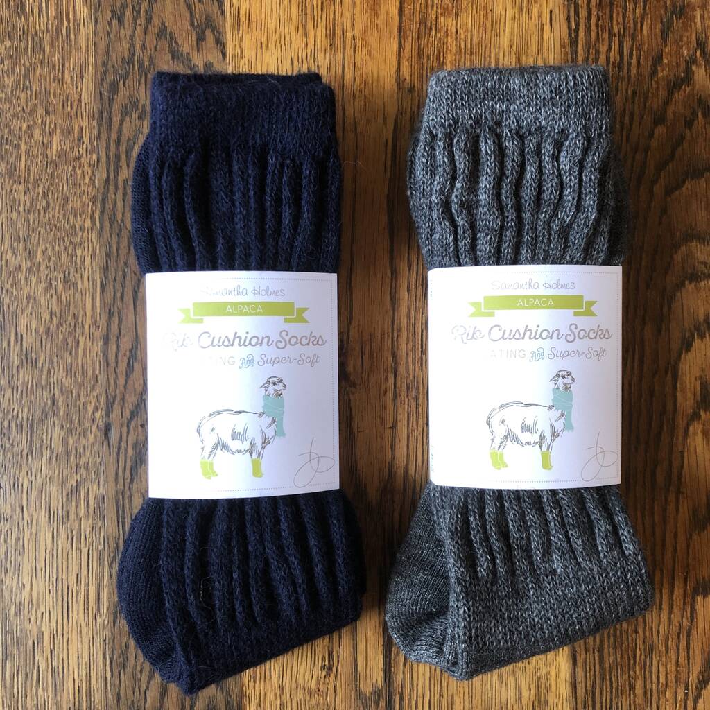 Rib Cushion Alpaca Socks